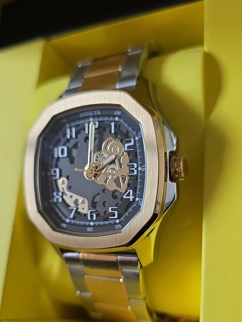 560.  Invicta S1 Rally Diablo Men's Watch - 46mm. Gold. Steel (50605)